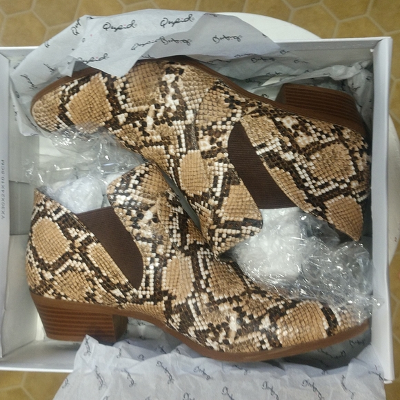 Qupid Salena-11x Snakeprint Bootie Sz.9 - Picture 6 of 12
